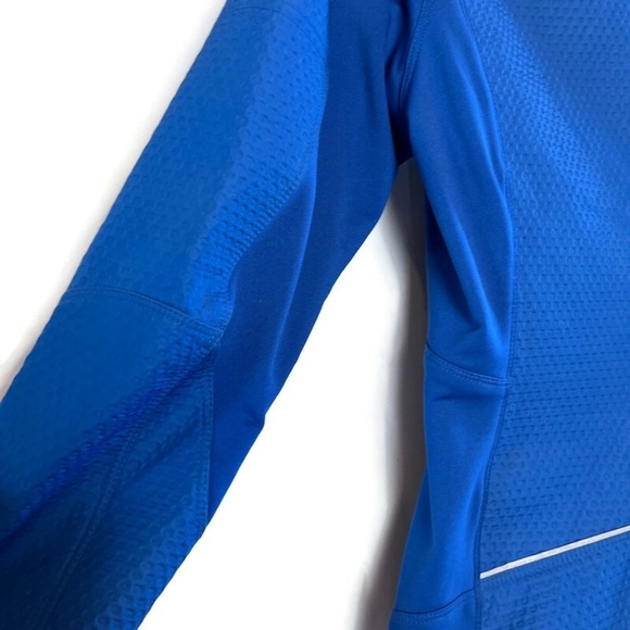 Nike Womens Sphere Pro Soft Shell Running Jacket Blue with Yellow Accents Small - Picture 14 of 16